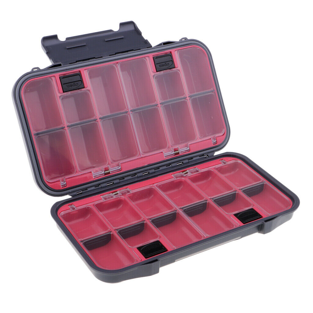 Waterproof Fishing Accessories Box Fishing Tackle Bag Box 24 Compartments