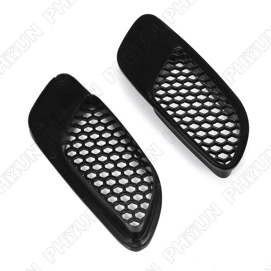 For 07-13 BMW E90 E91 E92 E93 M3 Type Front Bonnet Hood Vent Cover Glossy Black