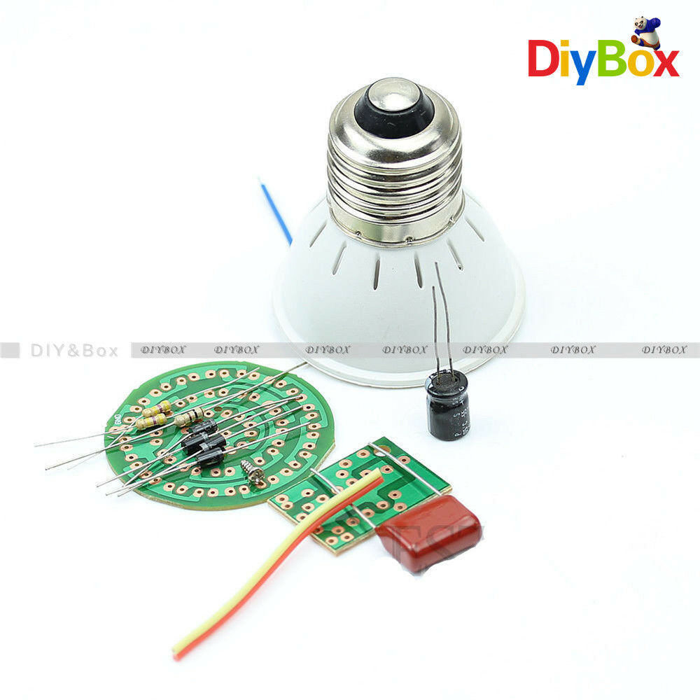 Energy-Saving 38 LEDs Lamps DIY Kits Electronic Suite 1 Set D