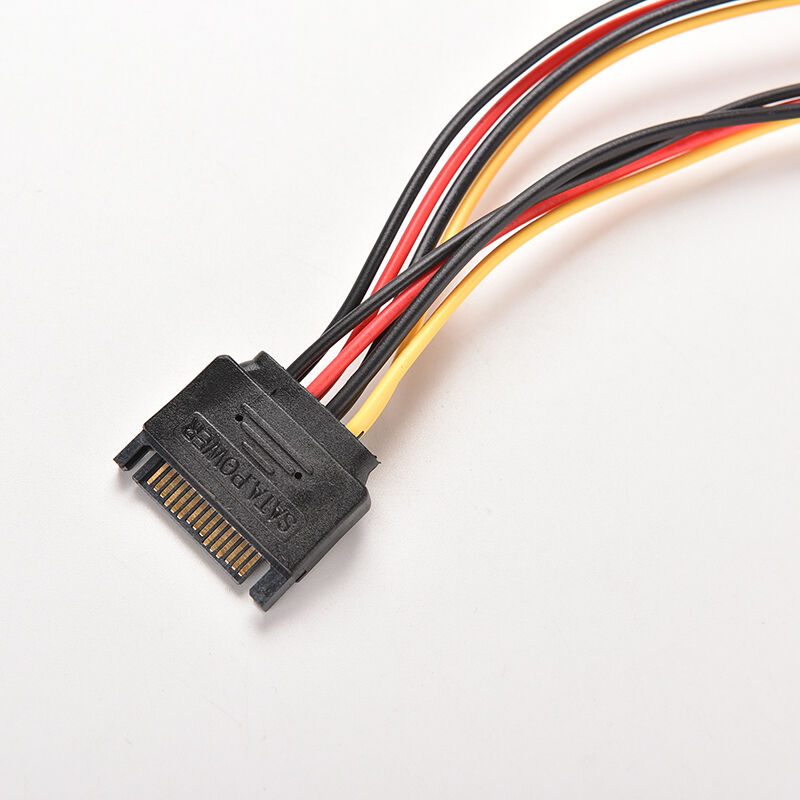 1 pc 15 Pin SATA Male to SATABDemale 1 to 2 Y Splitter Power Ca.l8