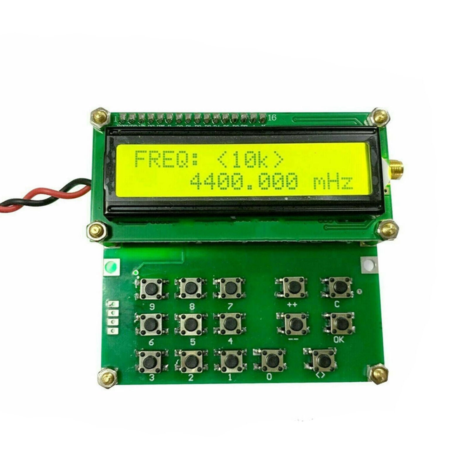 35MHz-4000MHz RF Signal Generator Signal Source ADF4351 VFO HXY D6 V1.02 50 ohms