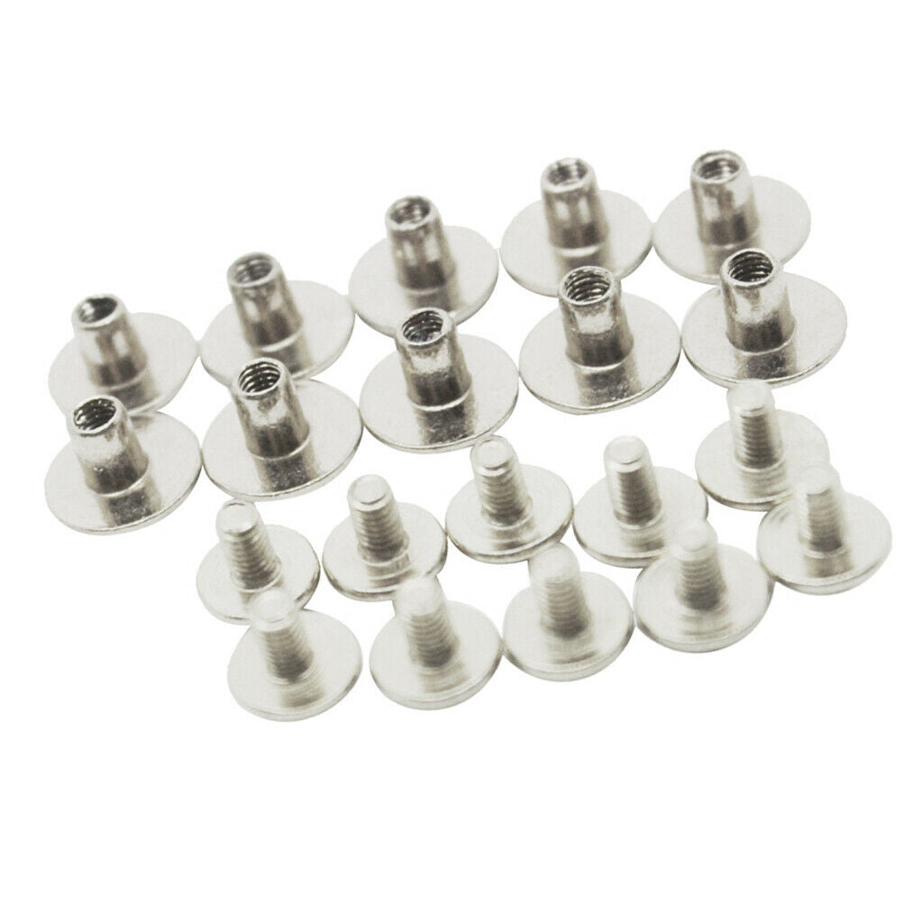 10 Sets Screw Metal Rivet Stud Leather Crafts   Nail For Bookbindings