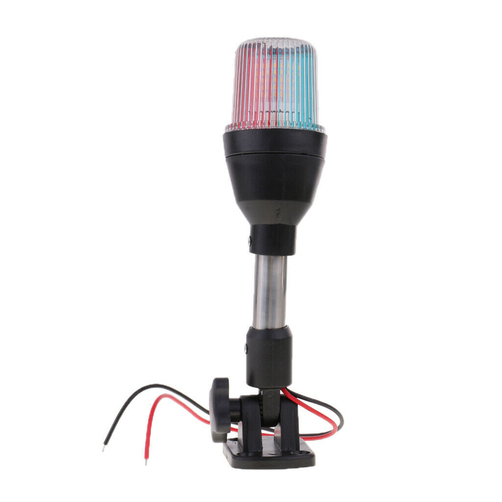 12V STAINLESS STEEL LED ANCHOR STERN FOLD NAVIGATION BOAT MARINE LIGHT