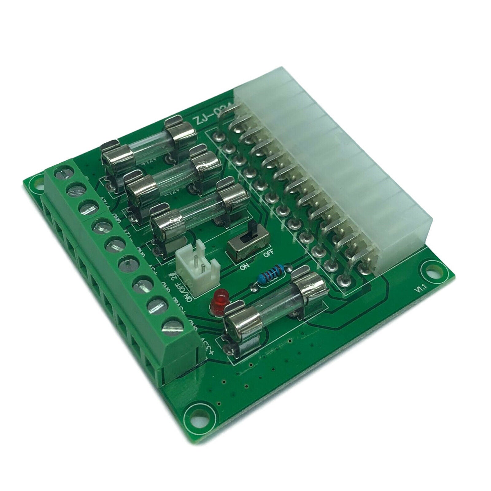 ZJ‑012 Desktop 24Pins ATX Power Adapter Board Computer Parts Amplifier