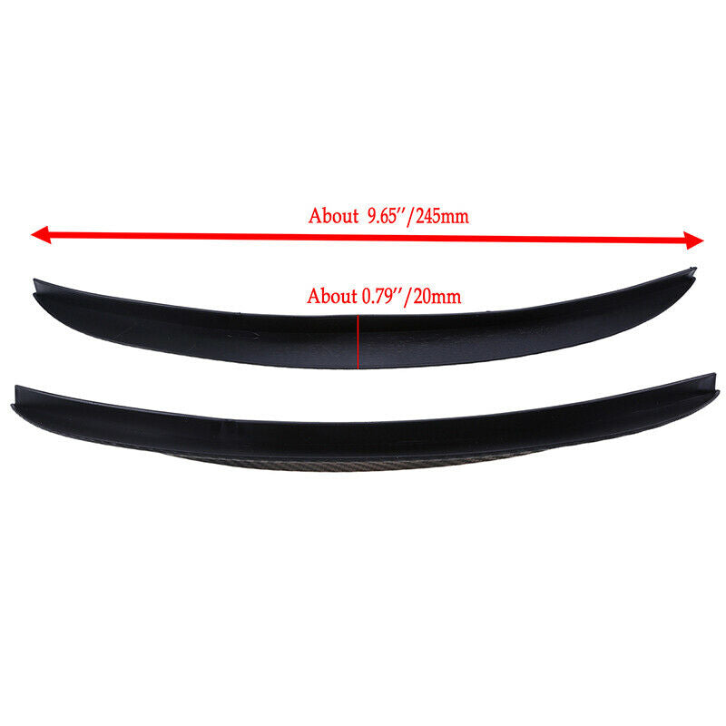 Pair Carbon Fiber Car Wheel Eyebrow Arch Trim Cover Strip Protector Universal