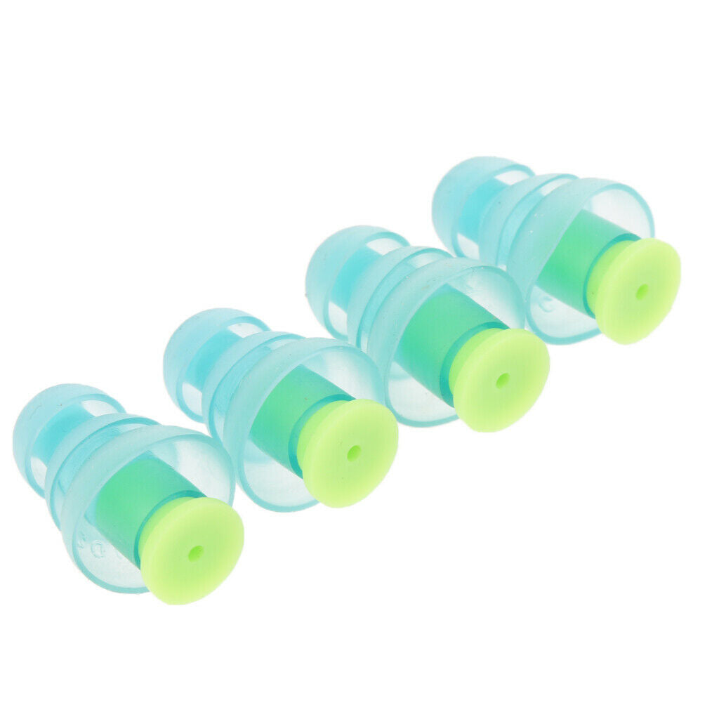 2 Pairs Silicone Earplugs Noise Canceling / Soundproof Foam Ear Plugs Protect
