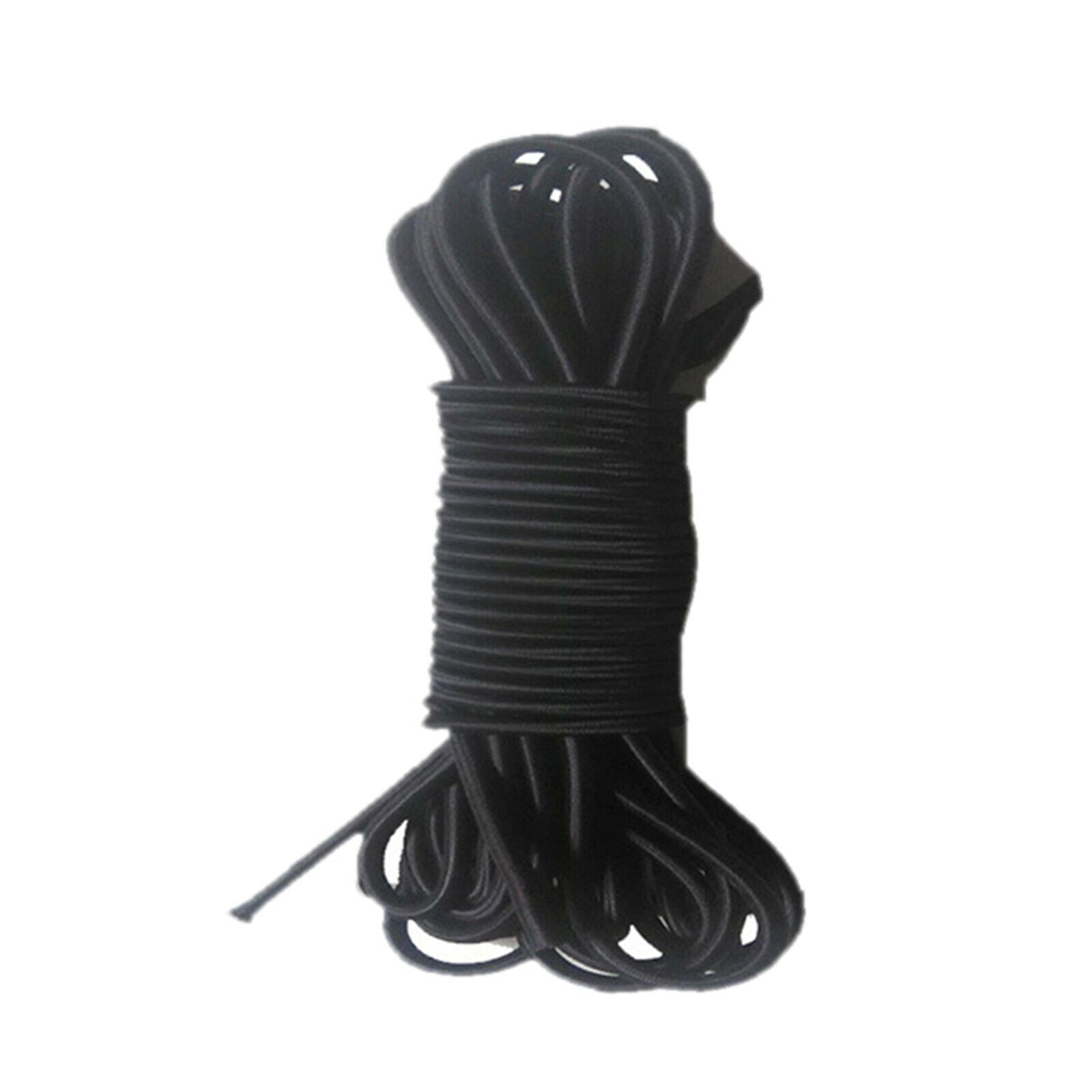Bungee Rope with 20pcs Bungee Cord Clips for Kayak Camping Indoor Activities