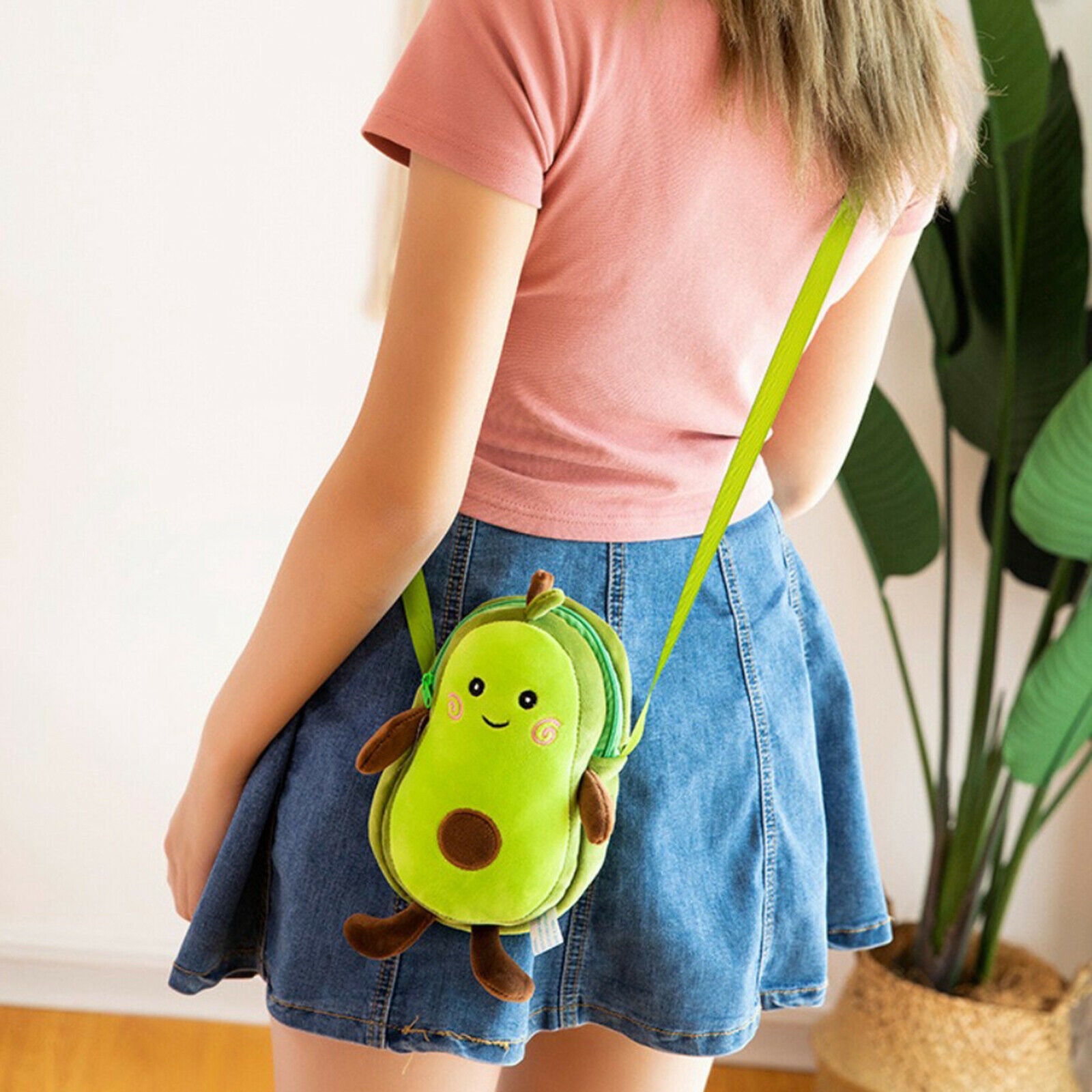 Avocado Shaped Purse Messenger Bag Crossbody Shoulder Bag Avocado Lover Gifts