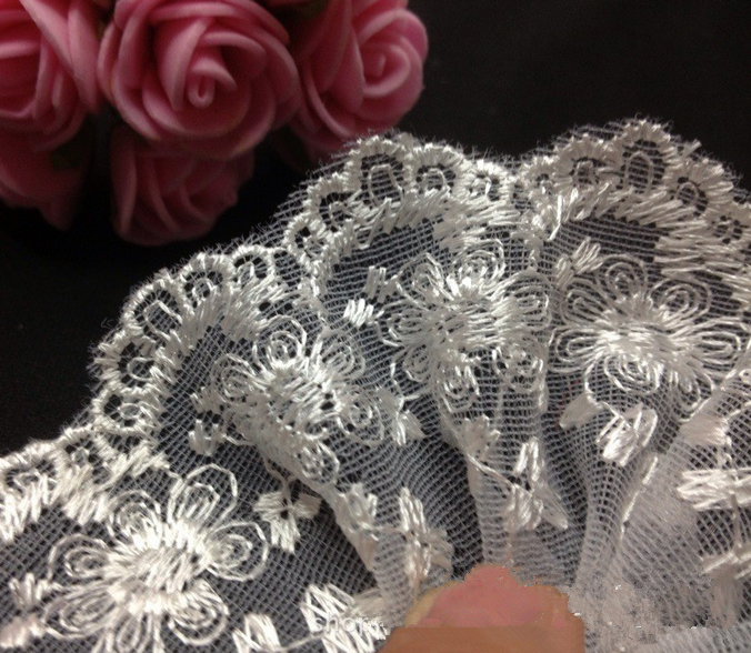 10 Yard Net yarn embroidery Lace Trim Wedding dress decoration Sewing handicraft