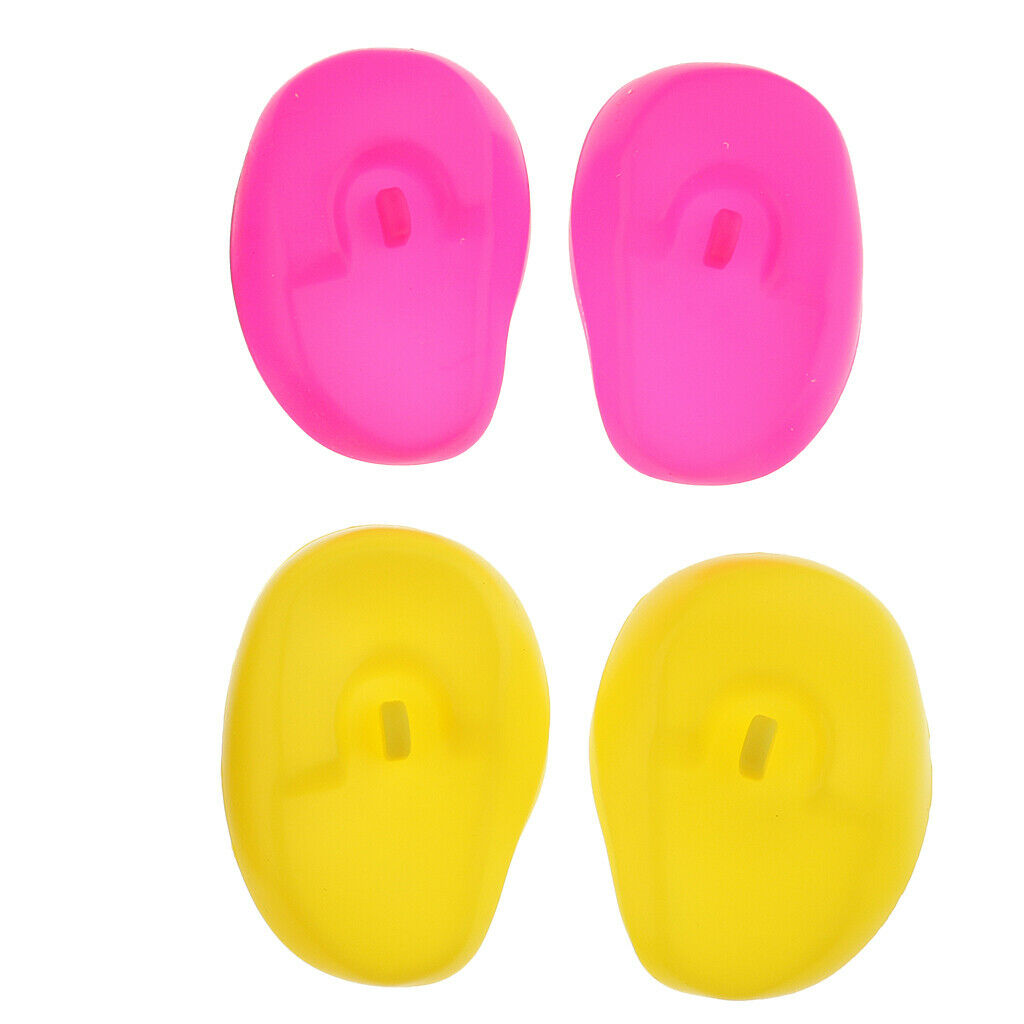 Salon Hair Color Dye Bowl Brush Tint Bleach Tools & 8pcs Silicone Ear Cover