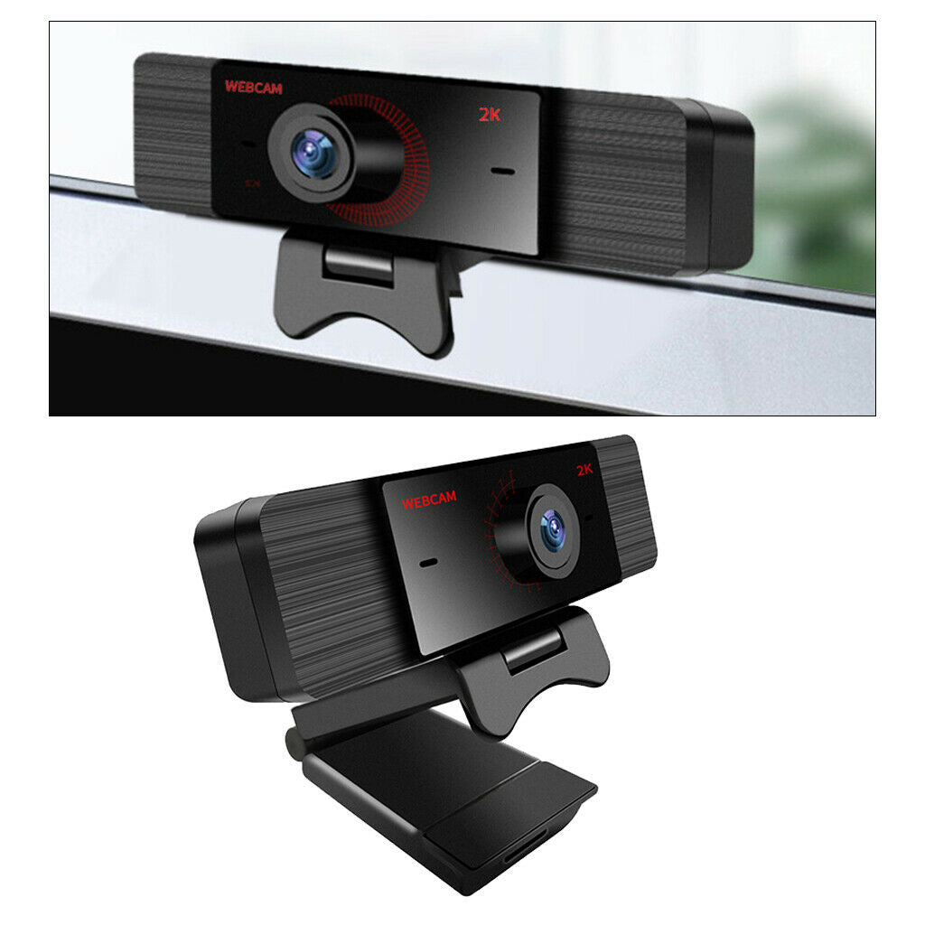 2K USB Webcam with Mic for Conference YouTube Skype Gaming PC Computer