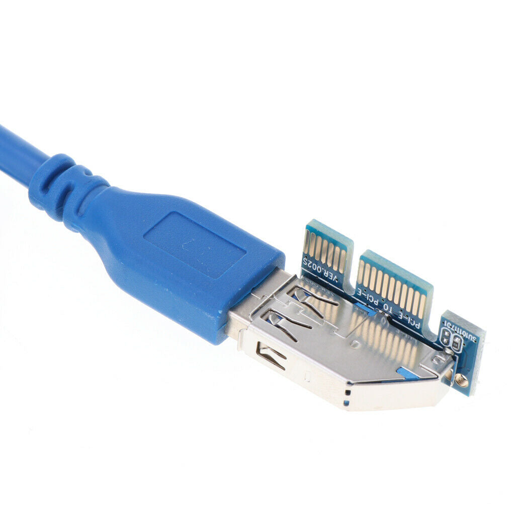 PCI-E Graphics Extension for GPU Mining Powered Riser Adapter Card USB 3.0