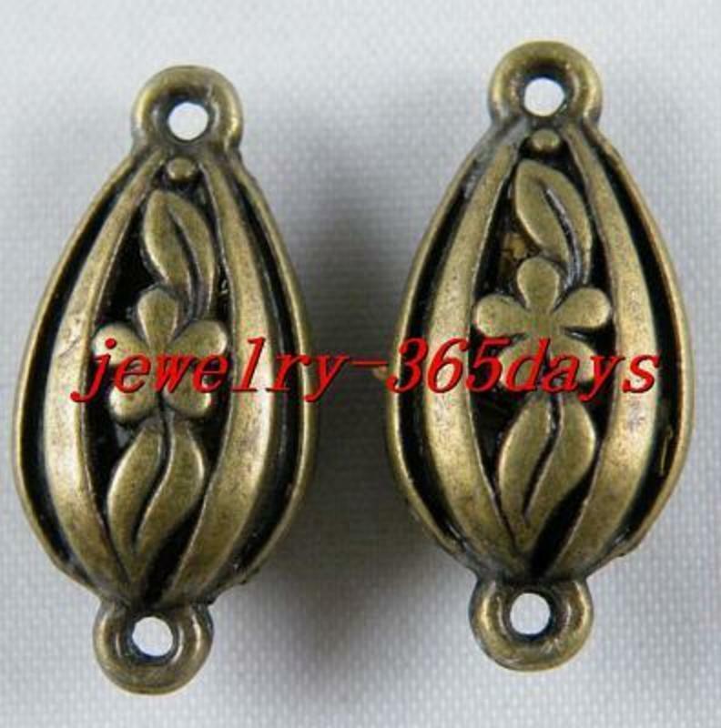 30pcs Bronze Color Jewelry Connectors 25x12x8mm 1721-2
