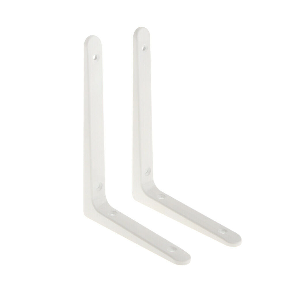 Pair Heavy Duty Wall Shelf Bracket Shelves Support Shelf Holder Supporter M