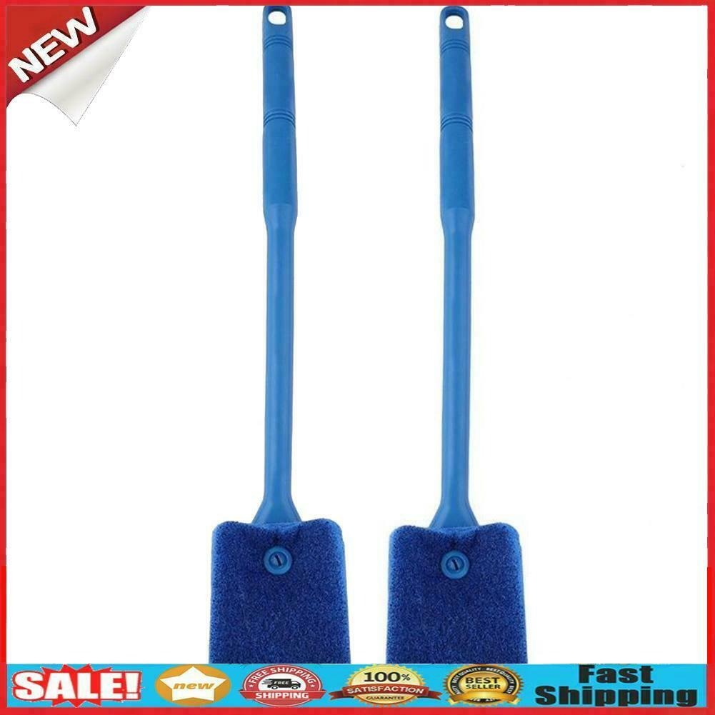 2Pc Aquarium Fish Tank Algae Cleaner Glass Plant Easy 2 Head Cleaning Brush @