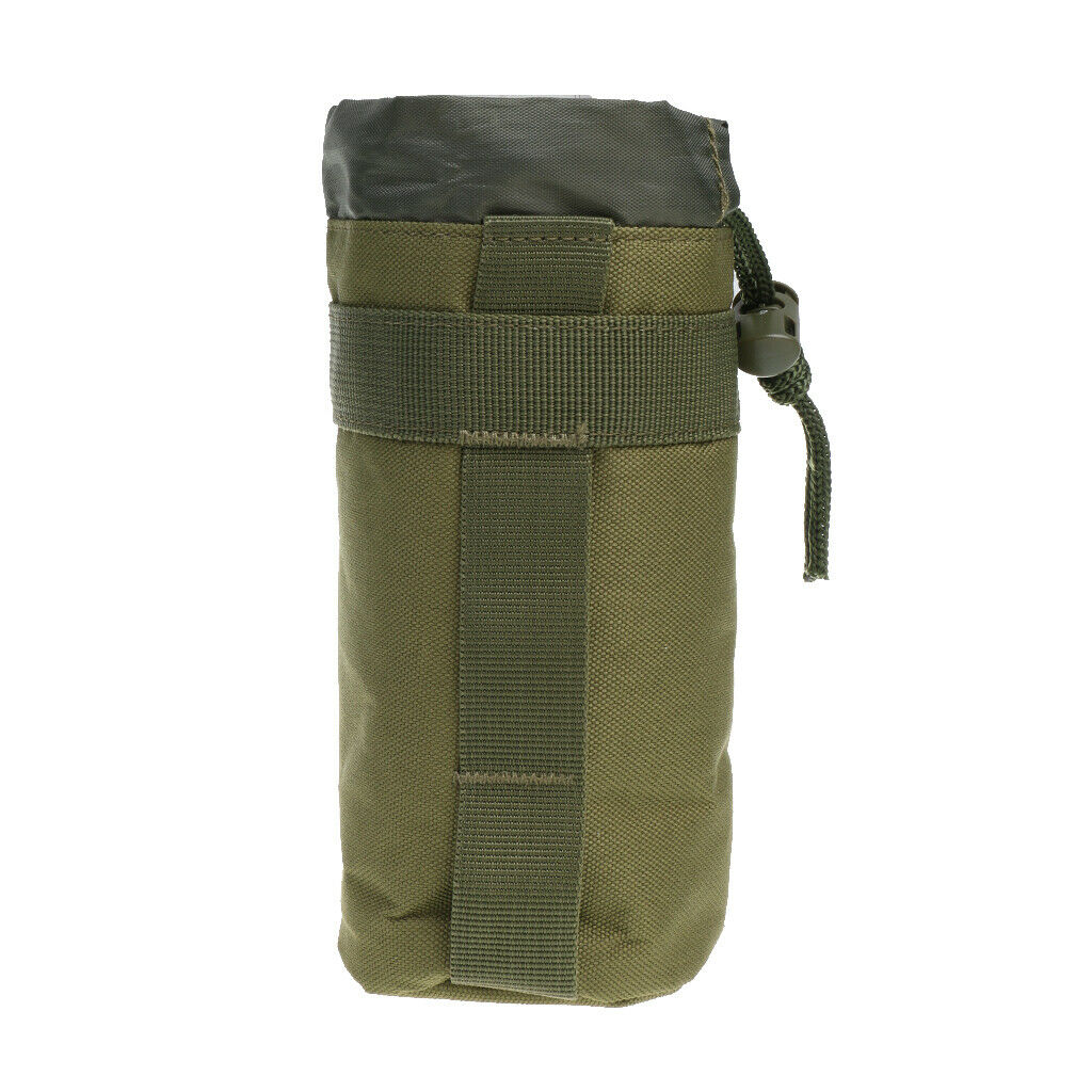 Premium Outdoor Molle Water Bottle Bag Pouch Backpack Belt Holder Green