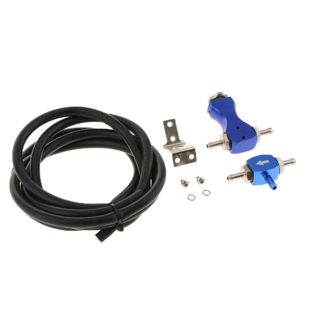 Adjustable Manual Turbo Boost Controller Turbocharger Bilateral Valve Blue