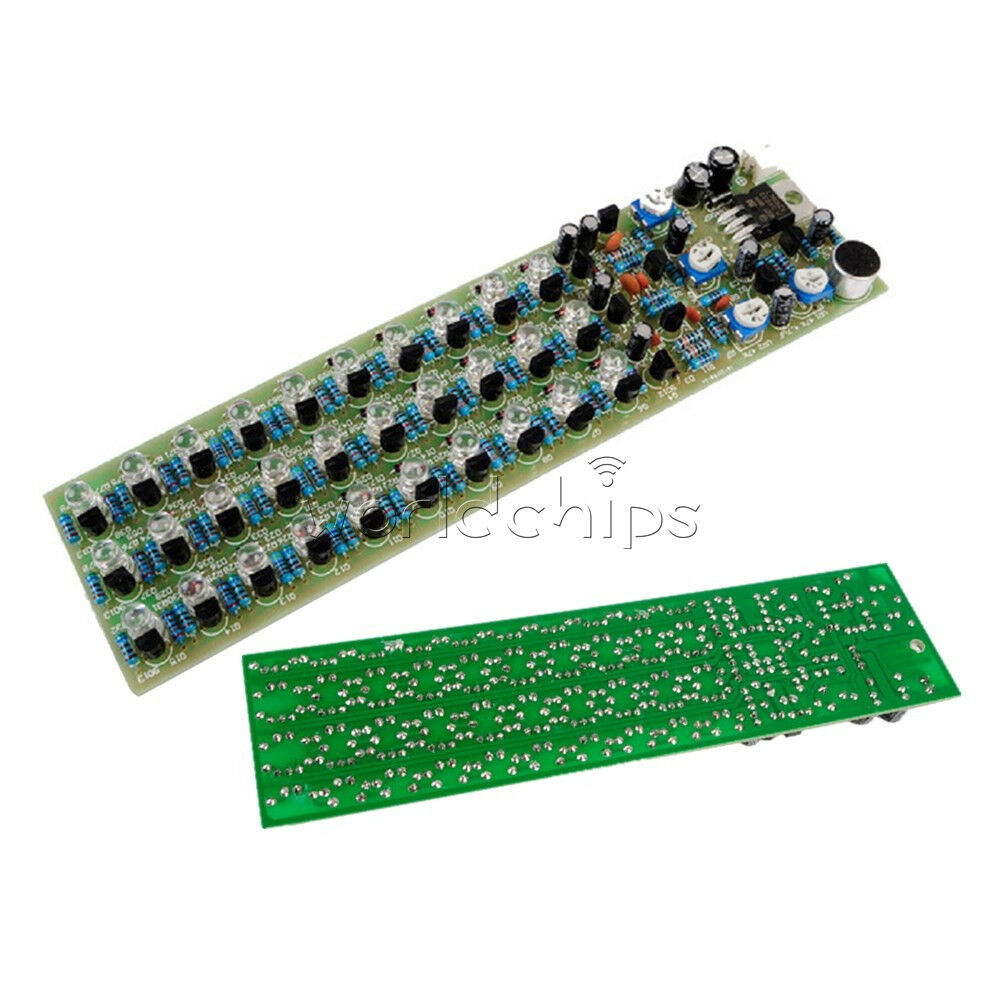 DIY Kit Voice Control Level Indicating LED Red/Blue/Green Electronic Production