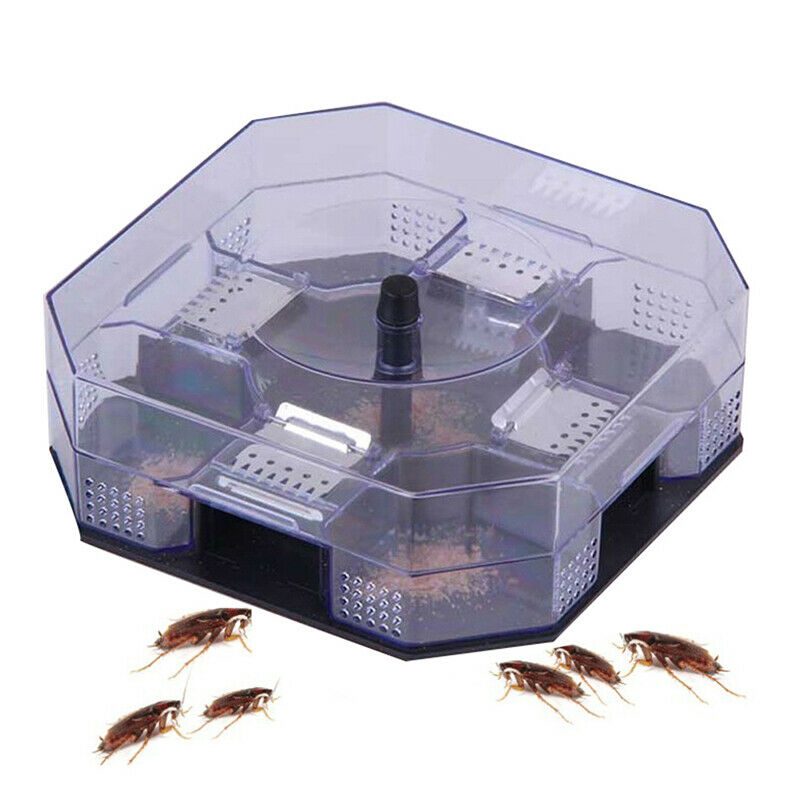 Home Cockroach Traps Box Reusable Bug Roach Catcher Killer Bait Traps PesticiDD