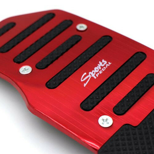 2x Red Non-Slip Treadle Automatic Car SUV Brake Accelerator Foot Pedal Pad Cover