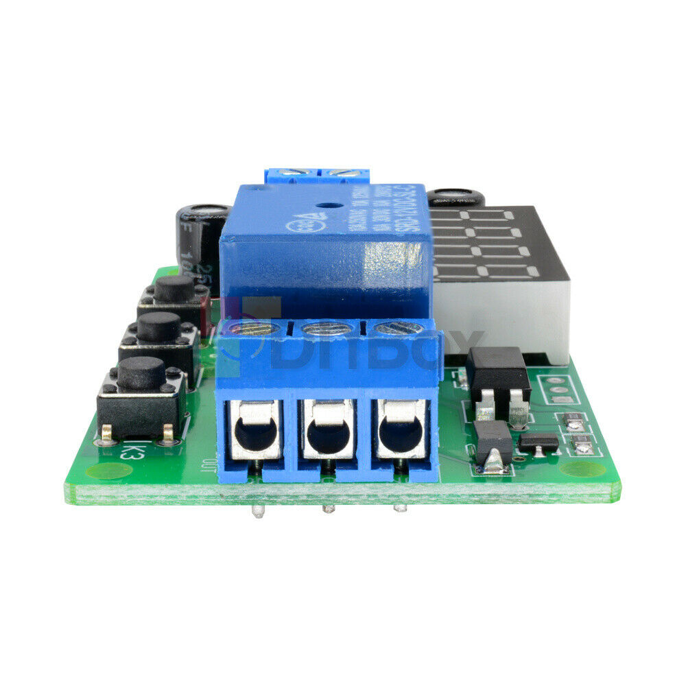 DC12V 4 Digital LED Automation Delay Relay Module Timer Control Switch PCB Board