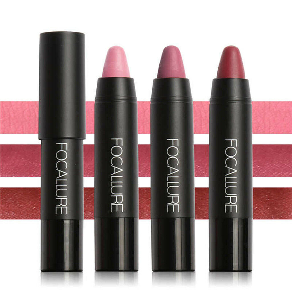 3 Colors Lipstick Matte Shimmer Velvet Lasting Moisture Lip Gloss Makeup #3