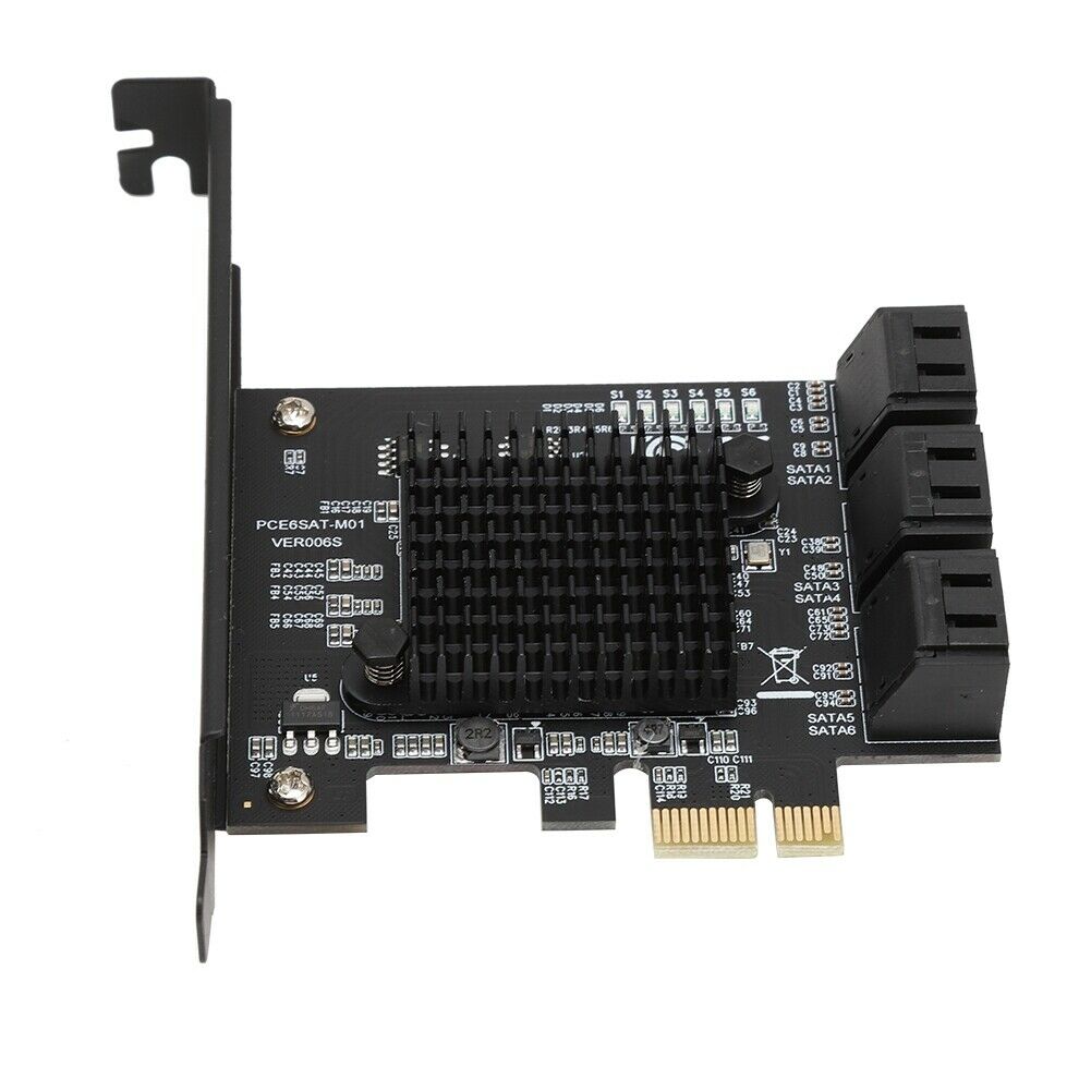 6-Port SATA 3.0 PCI Express Expansion Card Board Adapter for SATA 6G 3G 1.5G HDD