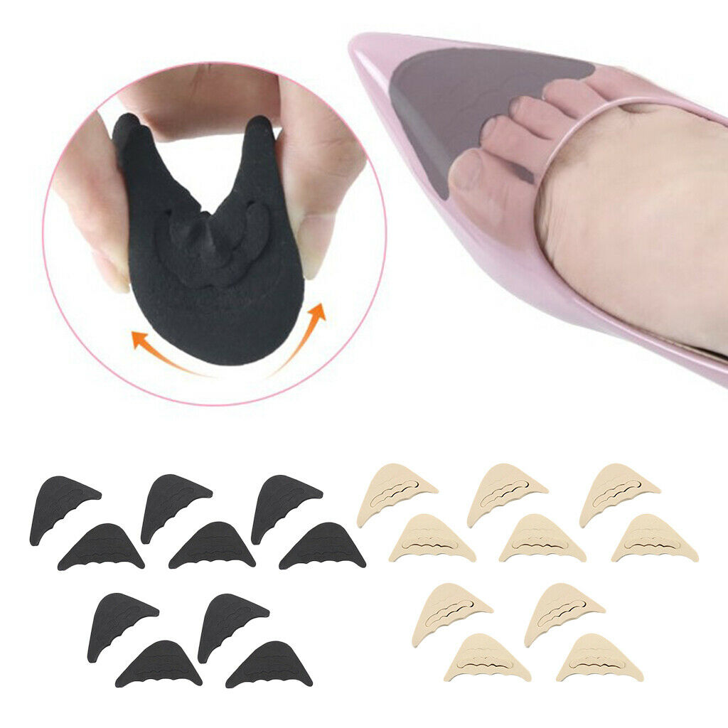 10 Pairs Sponge Toe Filler Inserts Pads Half Toe Front Top Men/Women Fillers