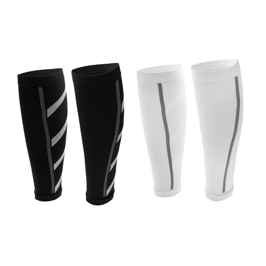 2 Pairs Unisex Basketball Leg Sock Compression Sleeves