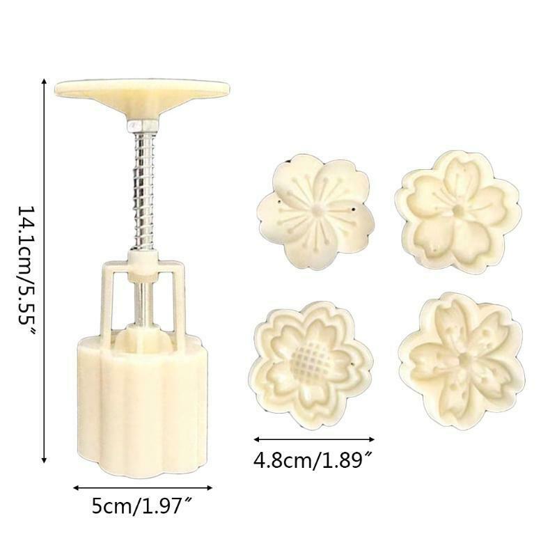 50g Plum Flower Shape Pastry Moon Cake Cakes Molds Mooncake Cookie Mould Cutters