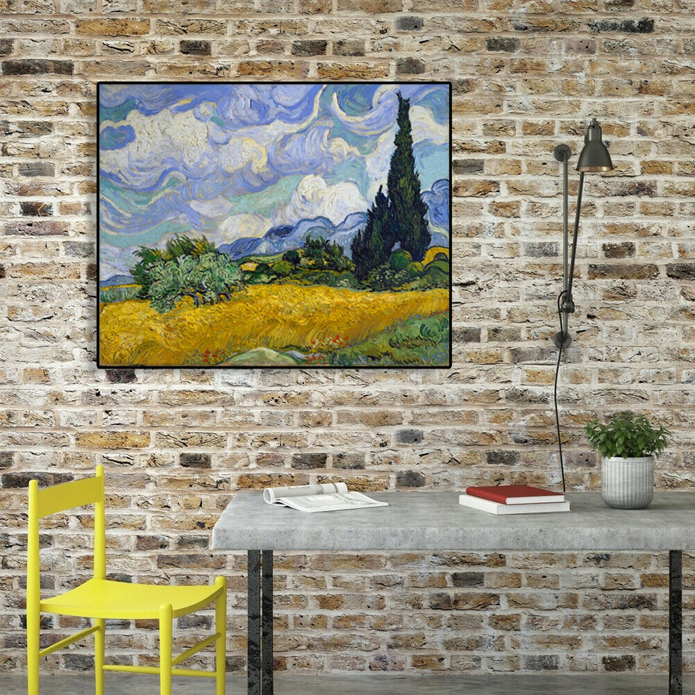 Painting By Numbers Kit DIY White Clouds Canvas Oil Art Picture Home Decor @