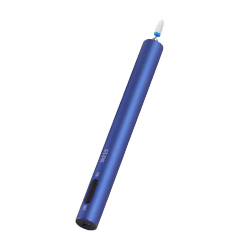 Nail Drill Pen Manicure Pedicure Nail Art Buffing Polisher Grinder Blue