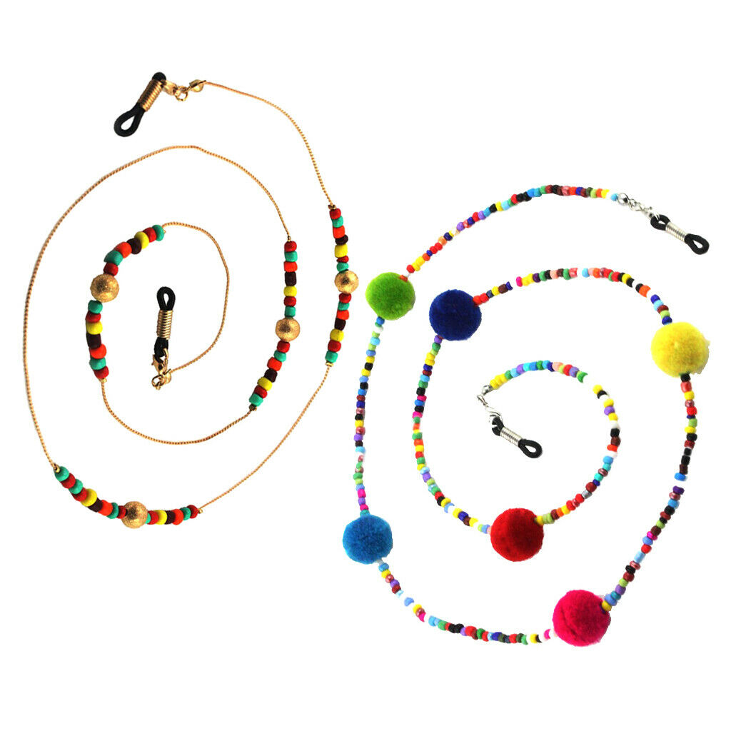 2x Sport Spectacle Cord Eyeglass Strap Eyeglass Chain Eyeglass Sunglasses,