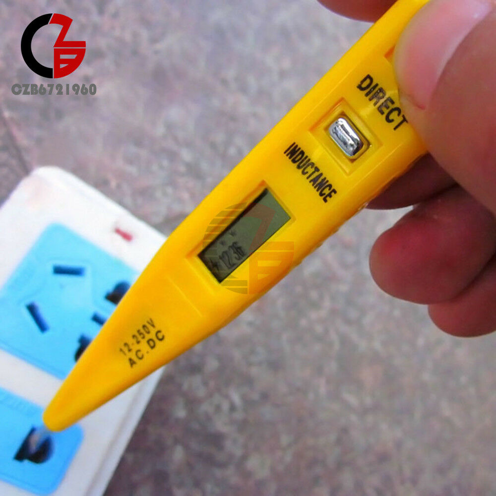 12V-240V AC/DC Digital Electrical Tester Pen Probe Voltage Inductance Detector