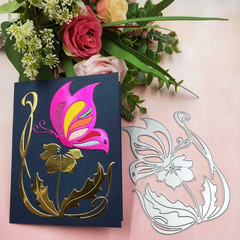 Flower Butterly Metal Cutting Dies Stencil DIY Scrapbooking Album Paper Card Art