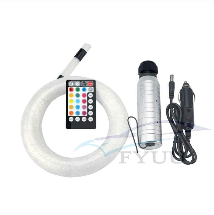 6W RGB Fiber Optic Light Source 100 Pcs Fiber Optic engine Car Roof Star Light