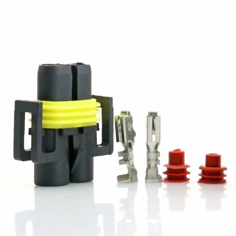2X H8 H9 H11 HID Bulb Connector Female Socket Plug fit Xenon HID H27 880 881