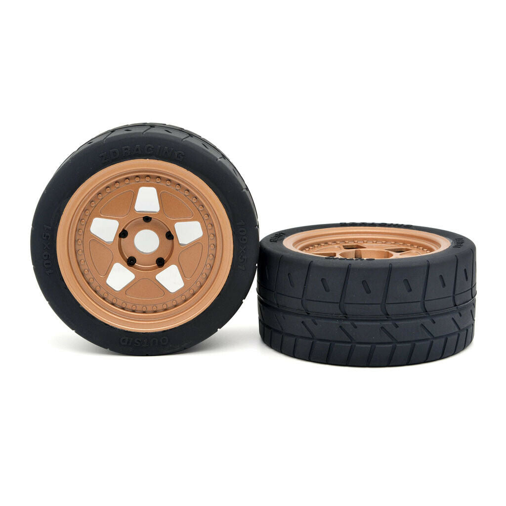2X RC Rubber Tyres for ARRMA ZD Racing 1:7 RC Drift High Speed Car Accessory
