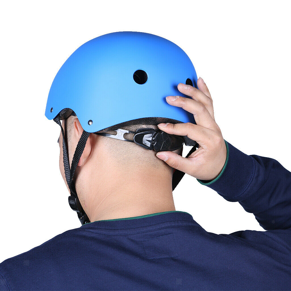 Safety Rock Climbing Caving  Helmet Head Protector with Vents Blue