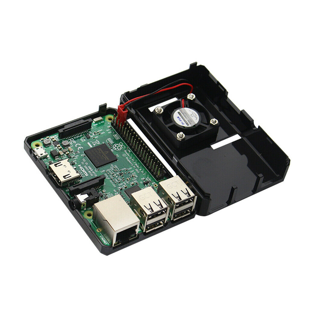 Robust ABS case with fan for Raspberry Pi 3 Black