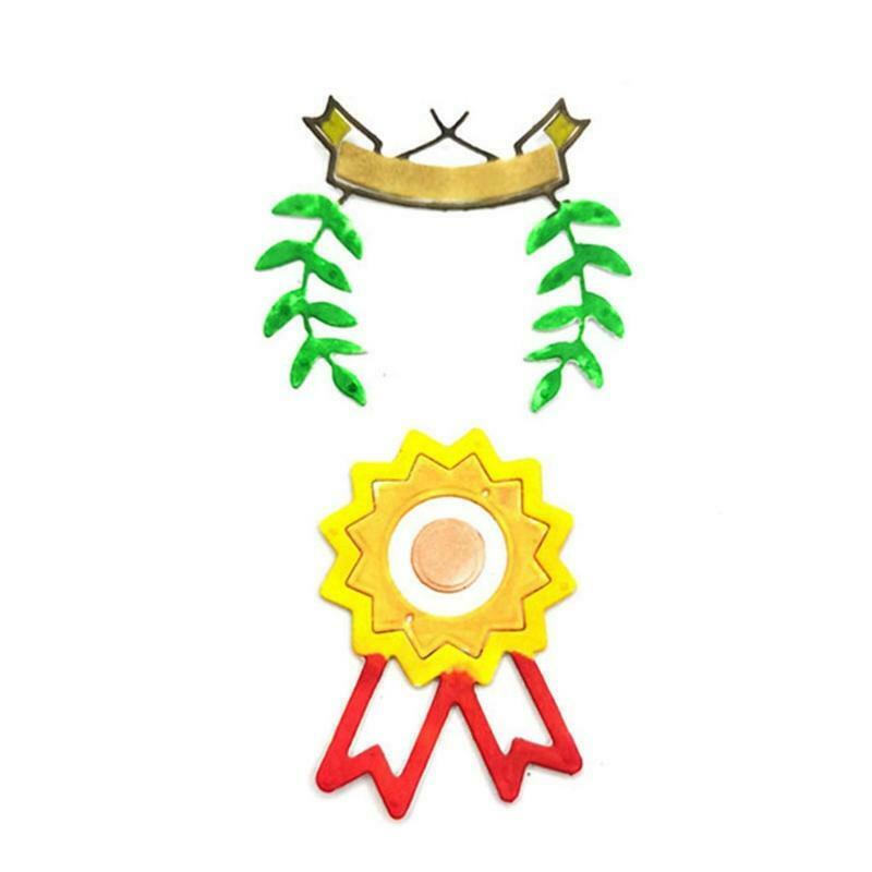 Medal Cutting Die Stencil Creative Honor Award Cutting Die Template for Crafts