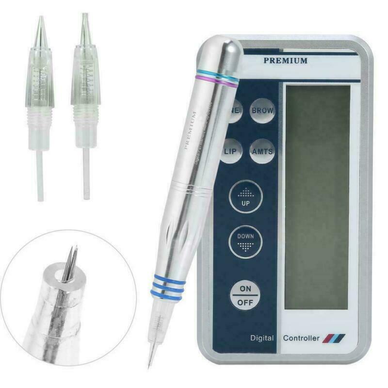 Digital Permanent Eyebrow Lip Eyeline Rotary Makeup Tattoo Pen Machine w/ Needle