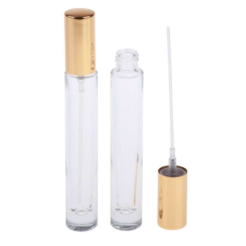 2X 10ml Glass Spray Bottle Refill Fine Mist Spray for Perfume Essential Oil