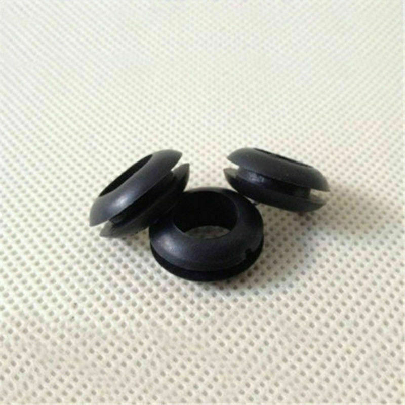 200Pcs 3-20mm Black Electrical Wire Rubber Grommet Assortment Sealing Kit + Box