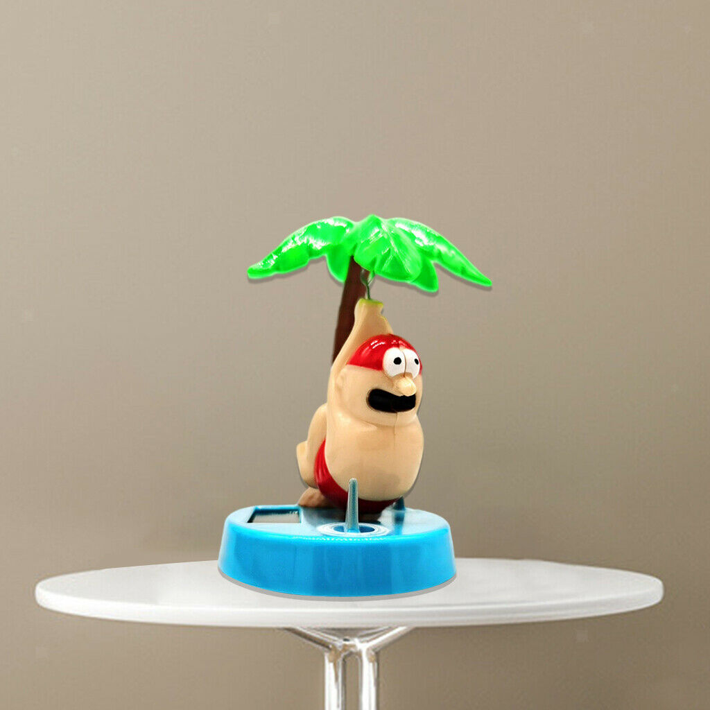 Plastic Solar Powered Animal Swinging Shark Home Dashboard Decor Gifts