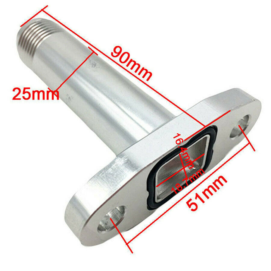 51mm 10AN Extended Turbo Oil Drain Outlet Flange Fits T3 T4 T04B Turbochargers