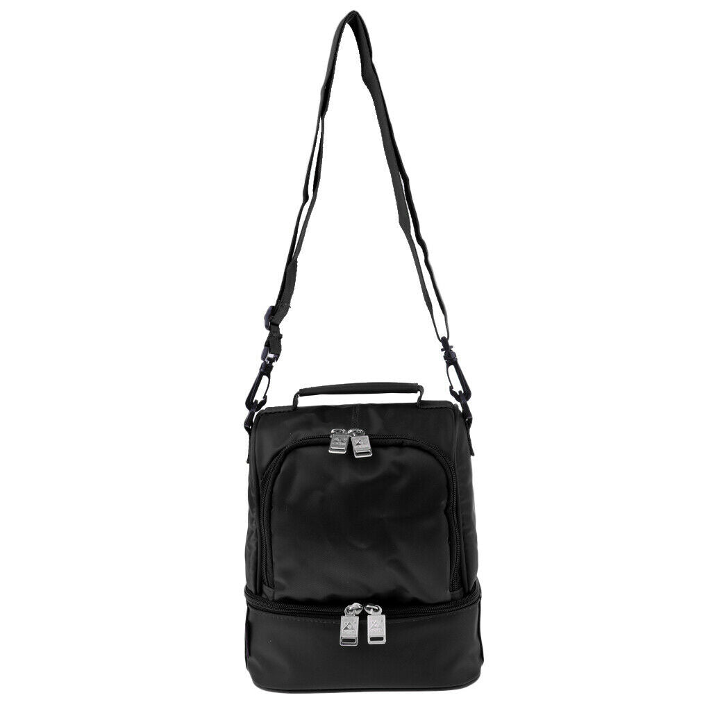 Dual Compartment Insulated Camping Cooler Bag Travel BBQ Picnic Tote Black