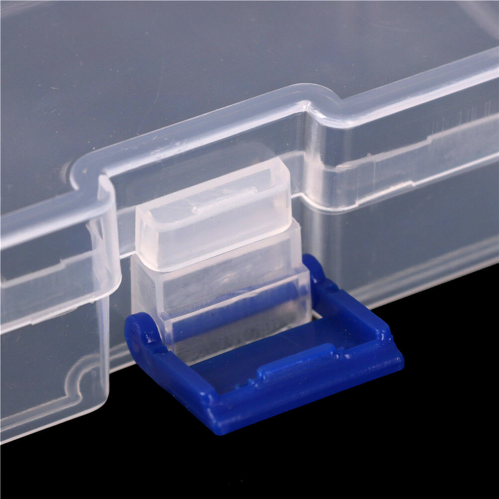 Clear Plastic Storage Box Jewelry Tool Craft Container Beads Organizer