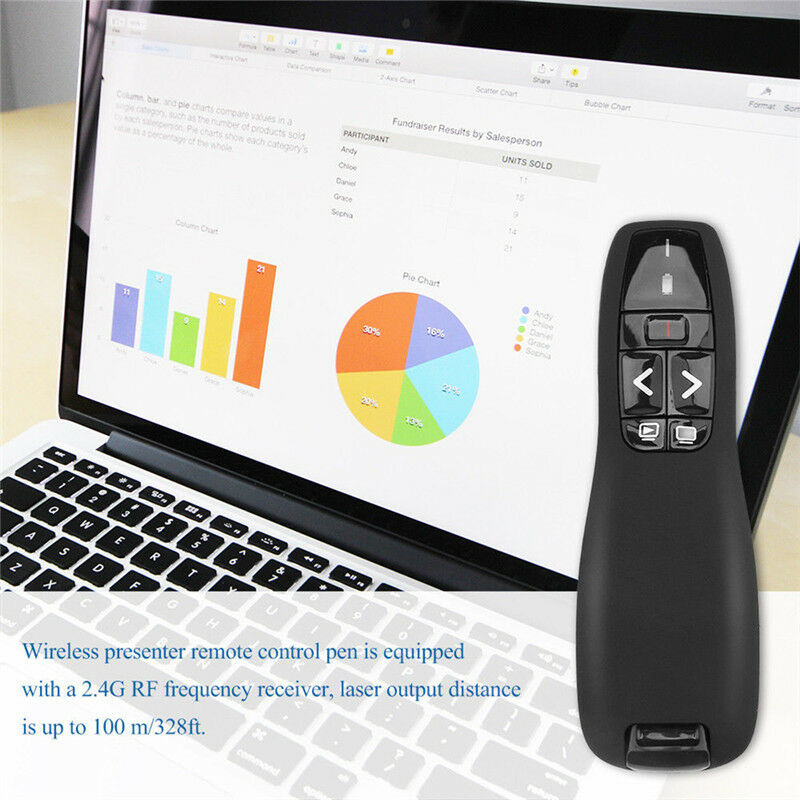 2.4GHz USB Wireless Remote Control Presentation Mouse Presenter PPT Clicker B Re