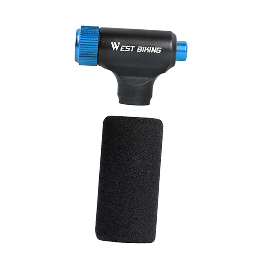 Bicycle Pump Nozzle Hose Valve Connector Adapter Head Pumping Part Blue